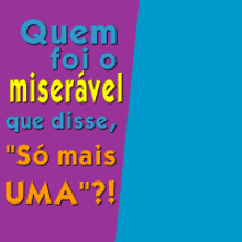 a cartoon character with the words quem foio miseravel que disse