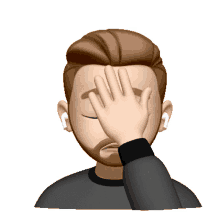 facepalm oh no disappointed frustrated animoji