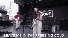 Leave Me In The Freezing Cold Left Me Cold GIF