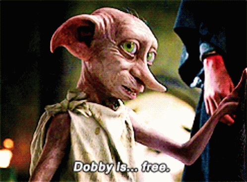 Dobby Is Free GIFs | Tenor