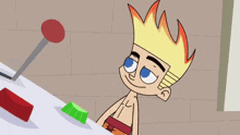Johnny Test Green Button GIF - Johnny Test Green Button Green GIFs