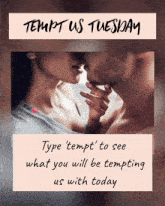 tempt us tuesday type tempt to see what you will be tempting us with