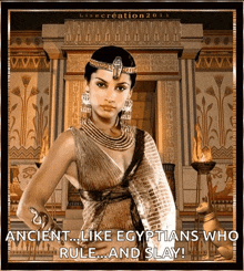 Egyptian Queen Stare GIF - Egyptian Queen Stare Egypt GIFs
