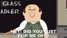 Hey Did You Just Flip Me Off Richard Adler GIF - Hey Did You Just Flip Me Off Richard Adler South Park GIFs