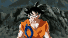 a close up of a cartoon character with a sword