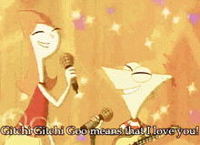 Phineas And Ferb Gitchi Gitchi Goo GIF - Phineas And Ferb Gitchi Gitchi Goo I Love You GIFs