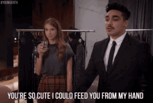 You'Re So Cute I Could Feed You From My Hand GIF - Younger Tv Younger Tv Land GIFs