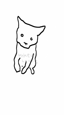 a black and white drawing of a cat with the words " what a lousy louse " below it