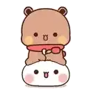 a brown teddy bear is sitting on top of a white circle .