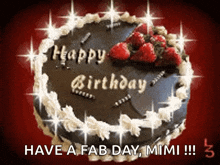 Happy Birthday Birthday Cake GIF - Happy Birthday Birthday Cake Chocolate Cake GIFs