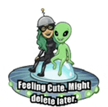 Feelingcute Alien GIF