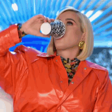 Empty Cup Katy Perry GIF - Empty Cup Katy Perry Idols Global GIFs