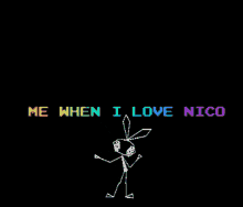 Nico I Love Nico GIF - Nico I Love Nico Vib Ribbon GIFs