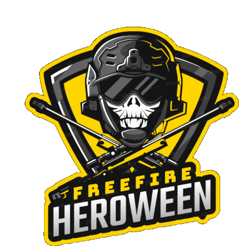 Freefire Heroween Skull Sticker - Freefire Heroween Skull Gun Stickers