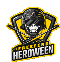 Freefire Heroween Skull Sticker - Freefire Heroween Skull Gun Stickers