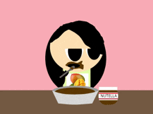 Thelifeconqueror Eating Nutella GIF - Thelifeconqueror Eating Nutella Mango GIFs