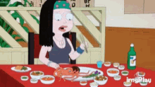 hayley smith live octopus american dad eating please