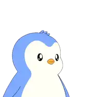 a penguin with a halo on its head and the words hallelujah