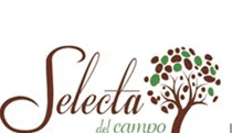 a logo for selecta del campo with a tree in the middle .