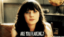 new girl zooey deschanel jess day are you flaking pissed