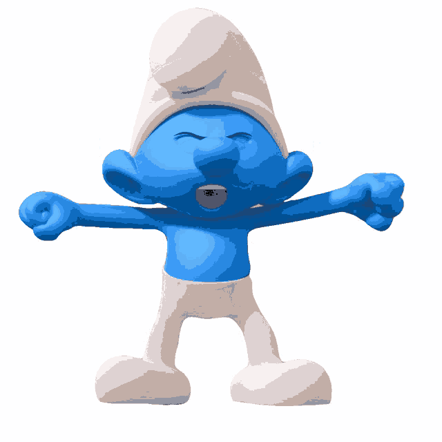 Happy smurf on sale