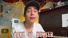Coke Is Better Aidan Gallagher GIF - Coke Is Better Aidan Gallagher GIFs
