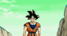 Goku Dragon Ball Z GIF - Goku Dragon Ball Z Stare GIFs