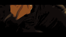 a man with blood on his face is laying down