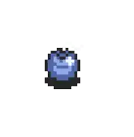 a pixel art drawing of a flame surrounding a white cross