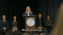We Lie To Our Kids Parenting GIF - We Lie To Our Kids Parenting It Is What It Is GIFs
