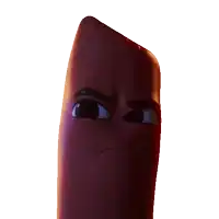 a close up of a cartoon character 's face with an angry look on his face