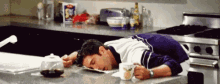 Ross Geller Sleeping GIF - Ross Geller Sleeping Studying GIFs