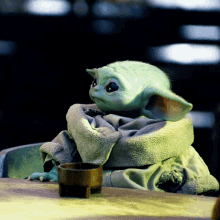 Baby Yoda The Mandalorian GIF - Baby Yoda The Mandalorian Waiting GIFs
