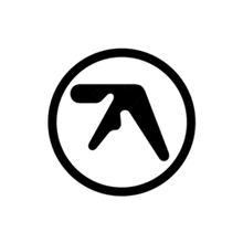 a black and white circle with an arrow in it