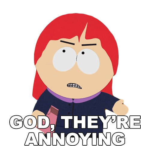 God Theyre Annoying Red Mcarthur Sticker - God Theyre Annoying Red Mcarthur South Park Stickers