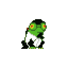 kero frog pixel cute animation