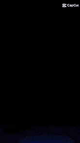 a graphic of a person 's face with the words capcut at the bottom