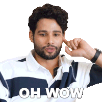 Oh Wow Siddhant Chaturvedi Sticker - Oh Wow Siddhant Chaturvedi Pinkvilla Stickers