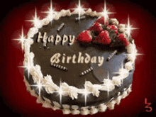 Happy Birthday Cake GIF - Happy Birthday Cake Sparkling GIFs