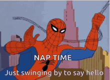 Spider Man Swinging GIF - Spider Man Swinging Say Hello GIFs