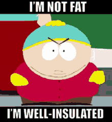 Im Not Fat Well Insulated GIF - Im Not Fat Well Insulated Cartman GIFs