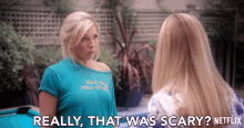 Really That Was Scary June Diane Raphael GIF - Really That Was Scary June Diane Raphael Brianna Hanson GIFs