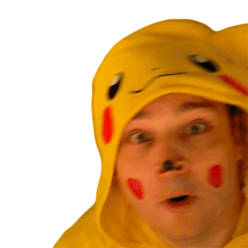 Afraid Pikachu Sticker - Afraid Pikachu Aj Pinkerton Stickers