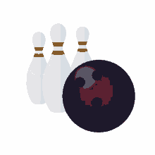 bowling joypixels hit it strike it target