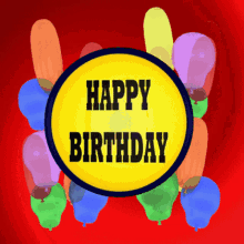 Happy Birthday Happy Birthday Balloons GIF - Happy Birthday Happy Birthday Balloons Birthday Celebration GIFs