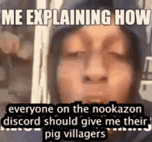 Me Explaining How Nookazon Discord GIF - Me Explaining How Nookazon Discord Animal Crossing GIFs