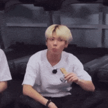 Eating Unbothered GIF - Eating Unbothered Txt GIFs