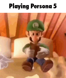 Persona 5 Luigi GIF - Persona 5 Luigi Nintendo GIFs