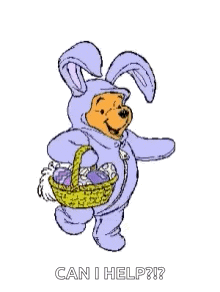 Happy Easter Pooh GIF - Happy Easter Pooh Costume GIFs