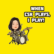 Jagyasini Singh When Csk Plays I Play GIF - Jagyasini Singh When Csk Plays I Play Csk GIFs